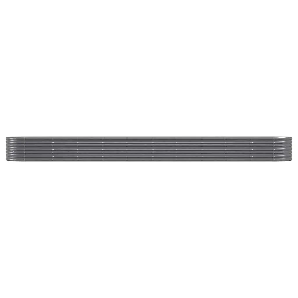 Raised Garden Bed Anthracite Steel Planter Large Outdoor Vegetables Flowers