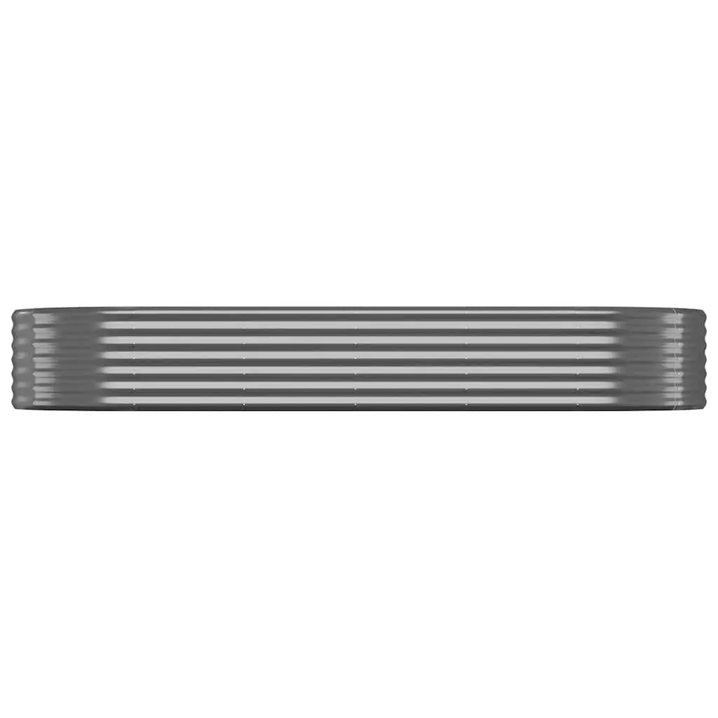 Raised Garden Bed Planter Galvanised Steel Frame 249 x 100 x 36 cm Anthracite