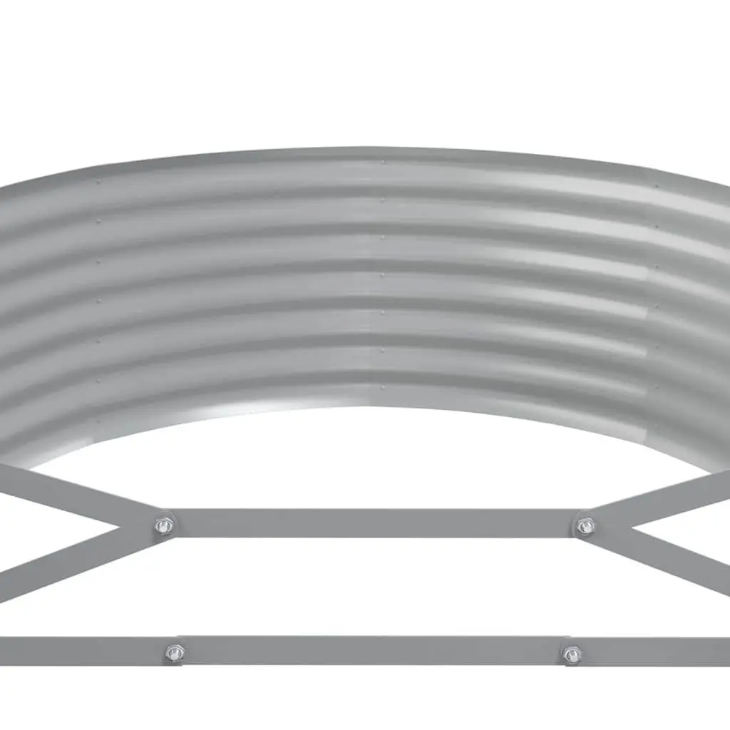 Raised Garden Bed Planter Galvanised Steel Frame 249 x 100 x 36 cm Anthracite