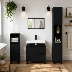 Practical Black Bathroom Furniture Set for Everyday Use