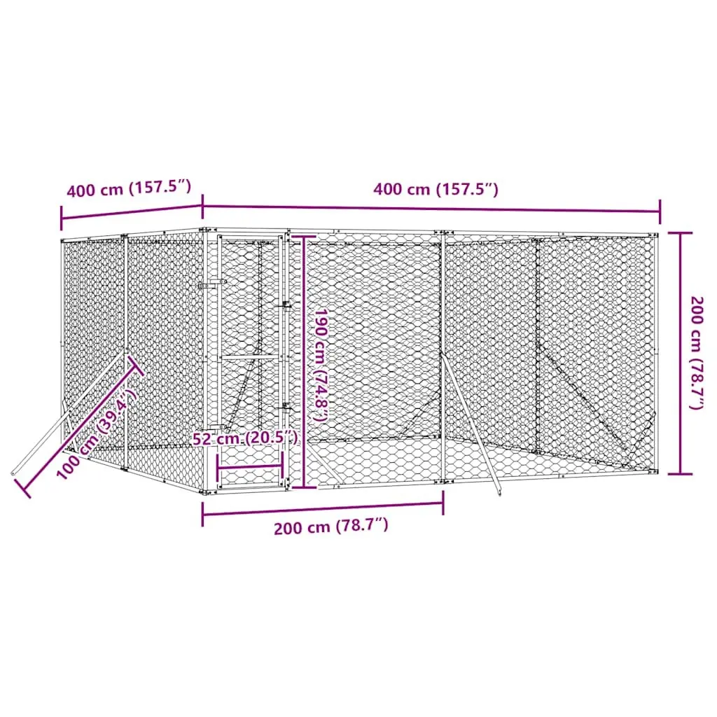 Outdoor Dog Kennel for Secure Pet Play