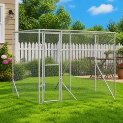Functional Outdoor Dog Kennel 6x2x2m Steel Run