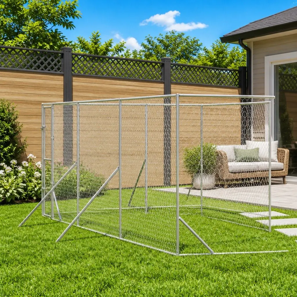 6x14x2m Outdoor Kennel for Pets and Small Animals
