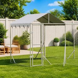 Practical Outdoor Dog Kennel for Various Pets 4x4x2.5m