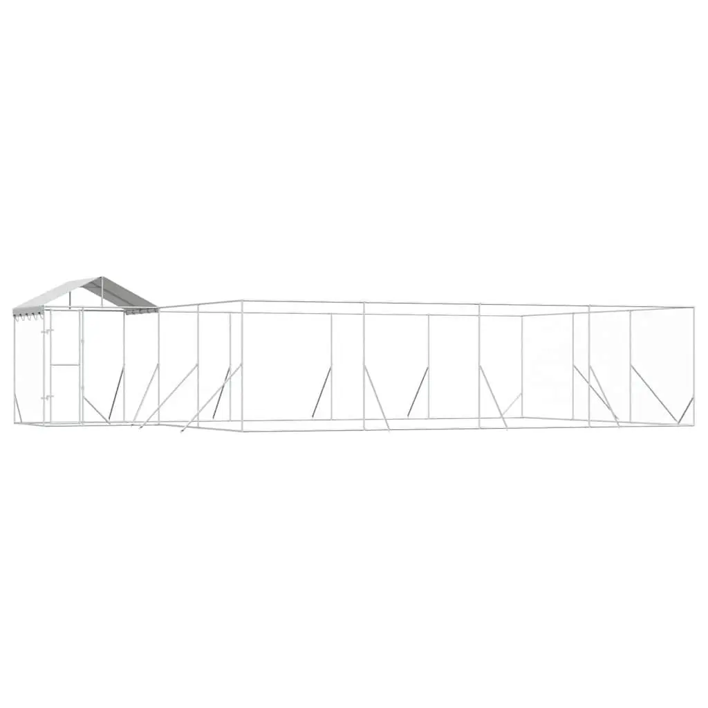 Outdoor Kennel with Roof for Small Animals