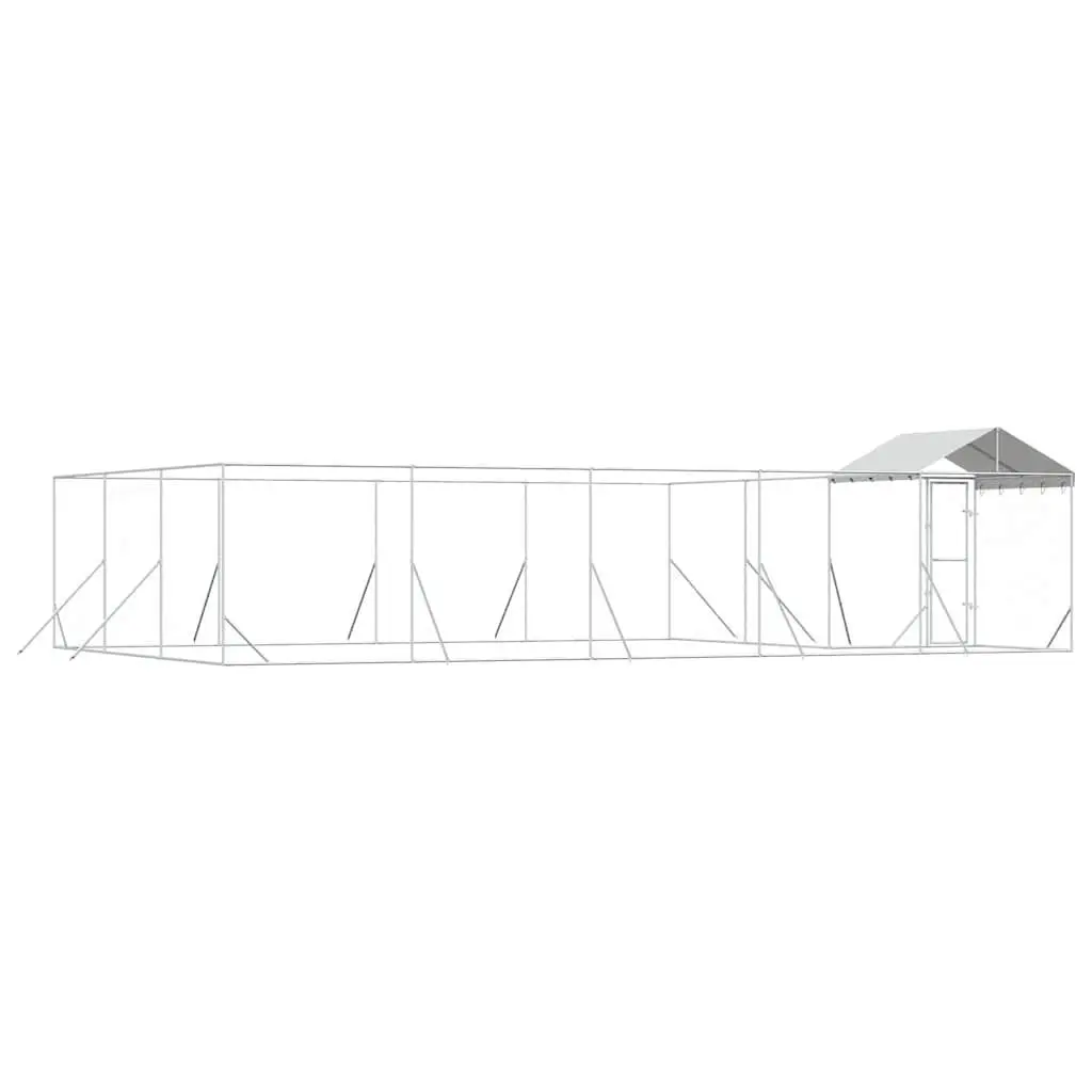 Outdoor Kennel with Roof for Small Animals