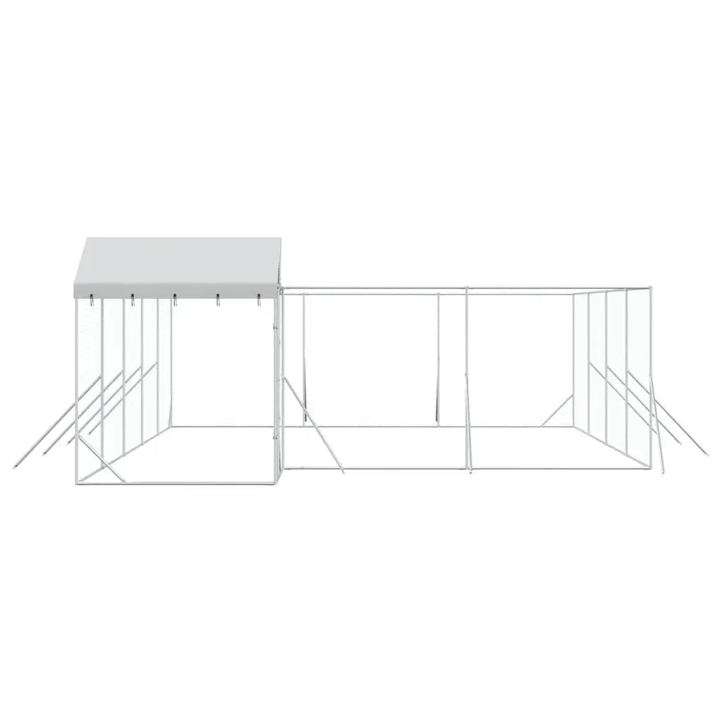 Outdoor Kennel with Roof for Small Animals