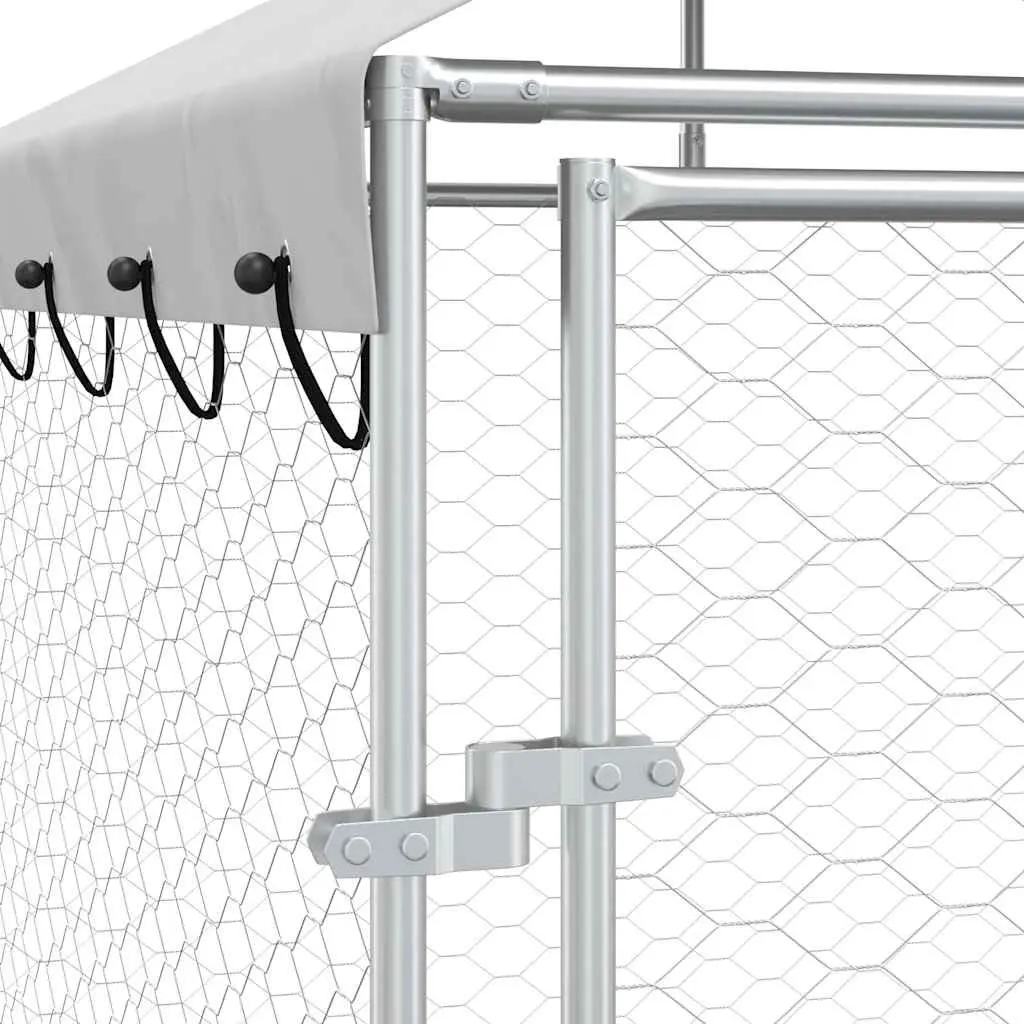 Outdoor Kennel with Roof for Small Animals