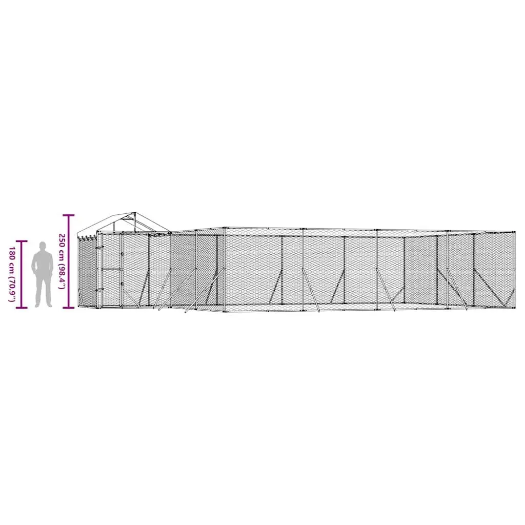 Outdoor Kennel with Roof for Small Animals