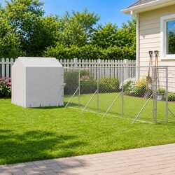 Functional Silver Dog Run 10x10x2.5m - Ideal for Pets