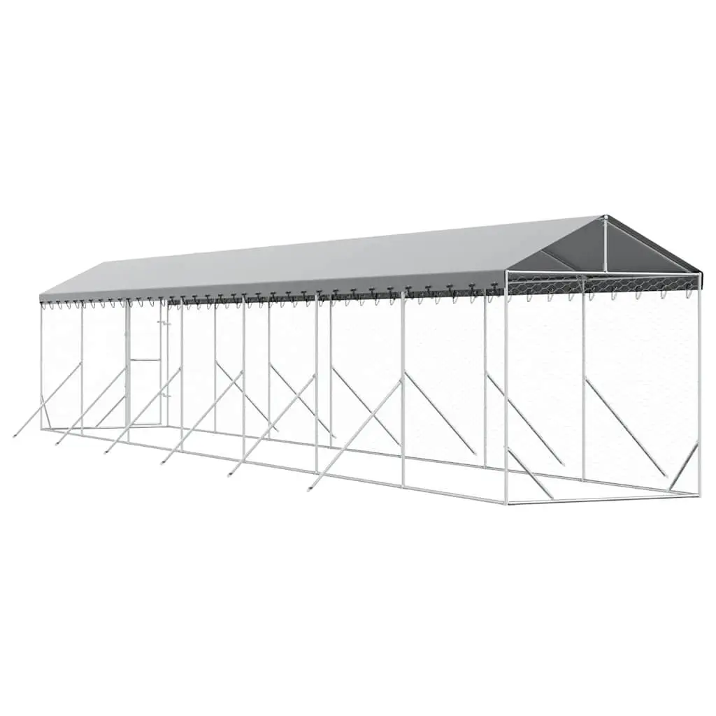Outdoor Dog Kennel with Roof for Various Pets