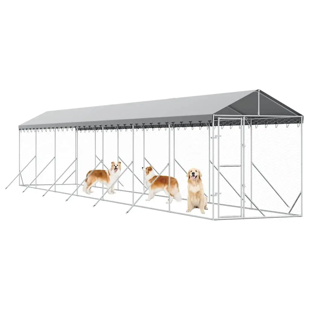Outdoor Dog Kennel with Roof for Various Pets