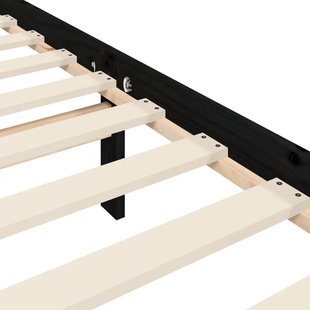 Solid Pine Wood Bed Frame 90x190 cm for Home Use