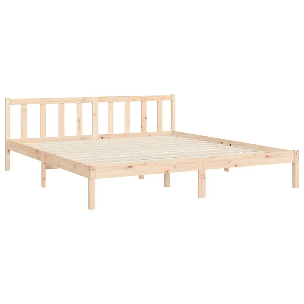 King Bed Frame 183x203 cm in Solid Pine