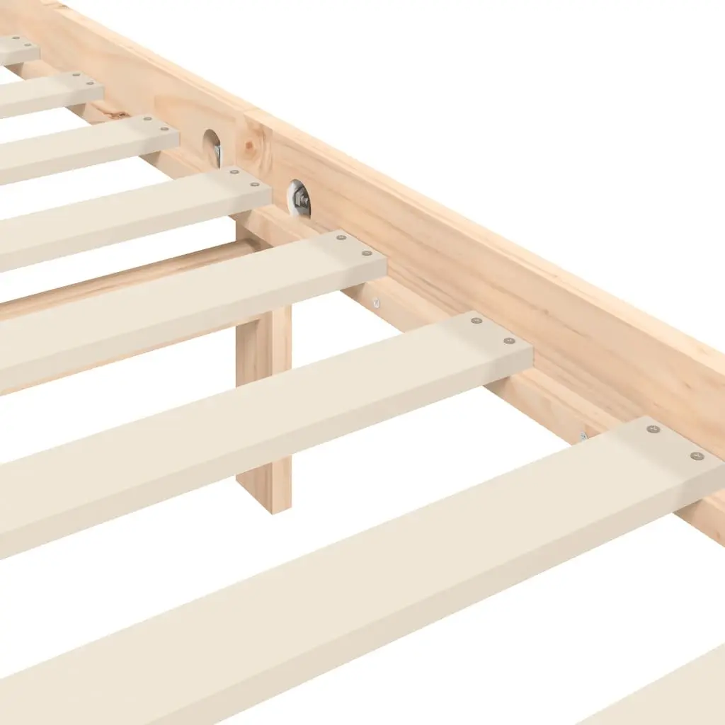 King Bed Frame 183x203 cm in Solid Pine