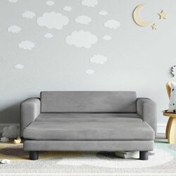 Practical Kids Sofa with Footstool for Daily Relaxation