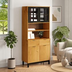 Functional Highboard with Glass Doors for Modern Homes