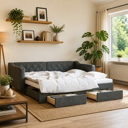 Functional Daybed with Trundle: Ideal for Small Spaces