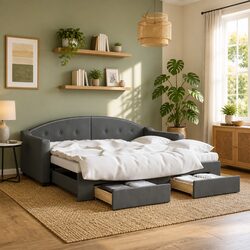 Ideal Daybed with Trundle for Guest Rooms and Living Spaces
