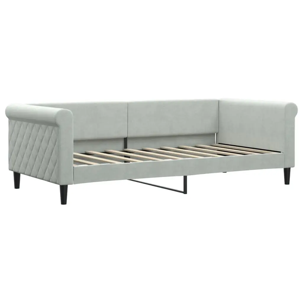 Grey Daybed with Trundle and Storage Drawers