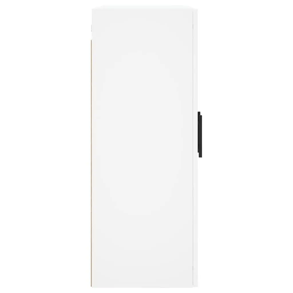 Wall Storage Cabinets Engineered Wood White 2 Piece Glass Door Organiser