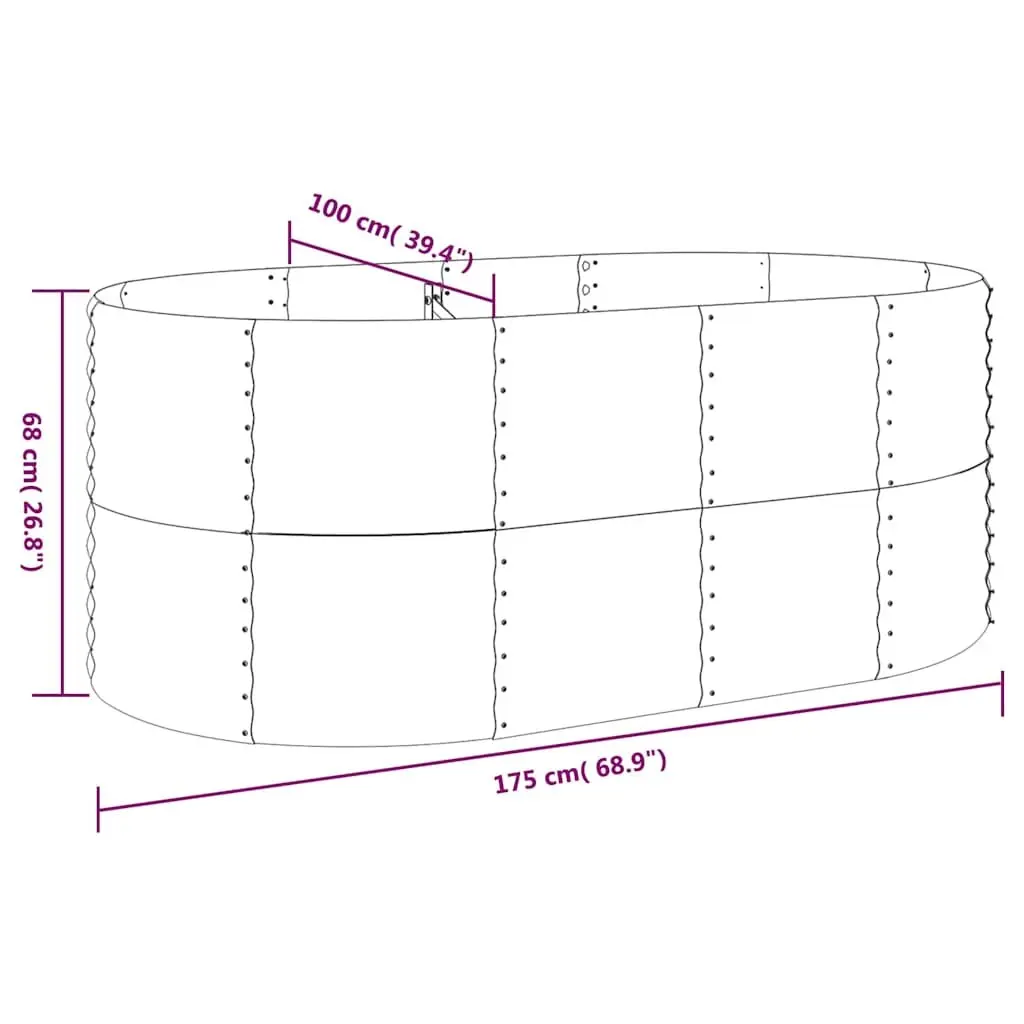Raised Bed Planter for Gardens and Patios