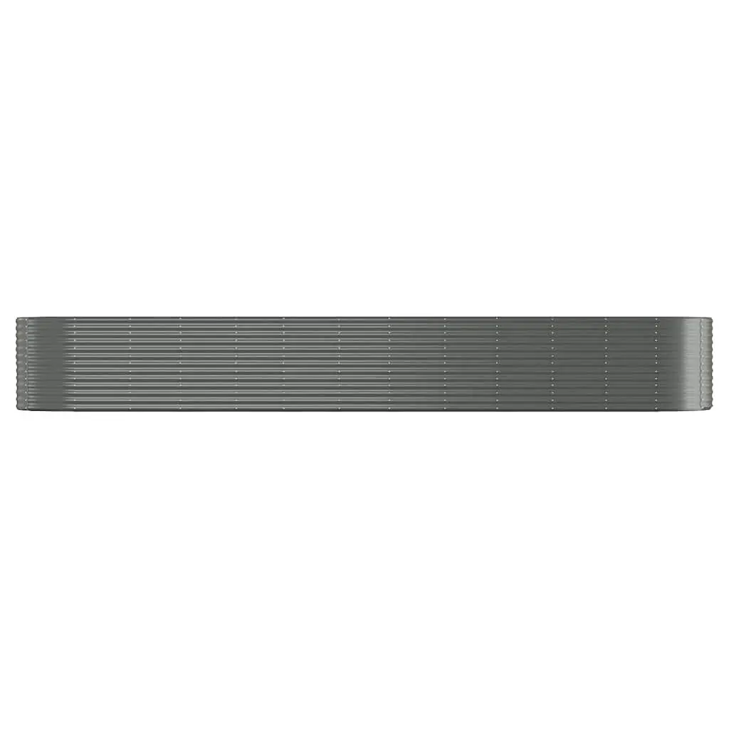 Garden Raised Bed Steel Frame Large Rectangular Planter Box Grey