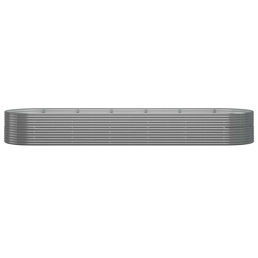 Raised Garden Bed Planter Box Steel Frame 510L x 140W x 68H cm Powder Coated Grey Outdoor Vegetable Flower Pot