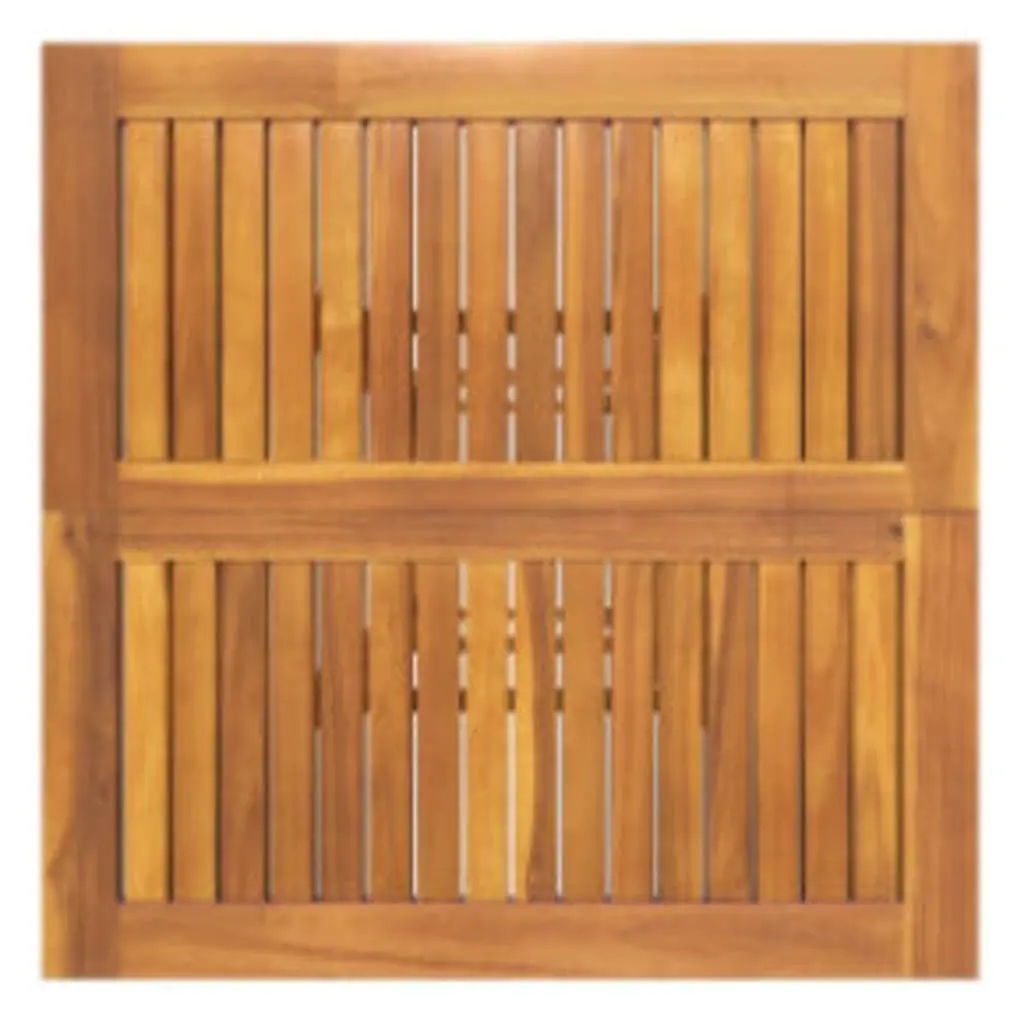 Bistro Table Solid Acacia Wood Slatted Top 75x75x110cm Brown