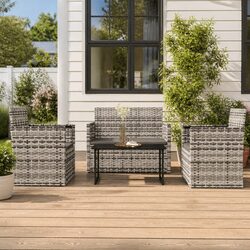 Practical 4-Piece Outdoor Lounge Set for Garden Use