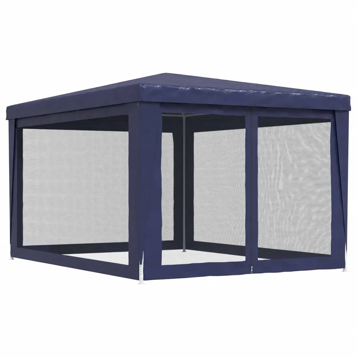 Party Tent Gazebo 3x4m Outdoor Marquee Mesh Sidewalls Blue Canopy Shelter