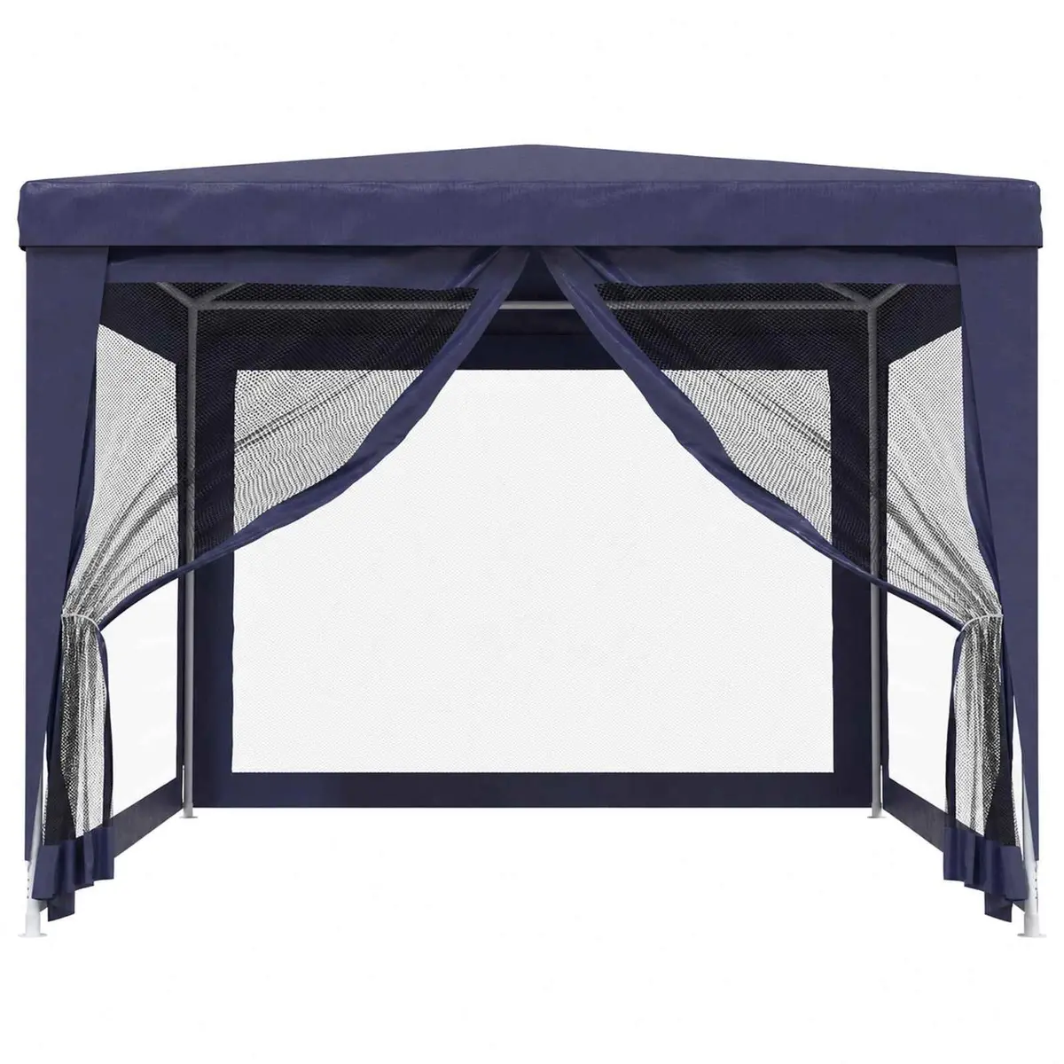 Party Tent Gazebo 3x4m Outdoor Marquee Mesh Sidewalls Blue Canopy Shelter