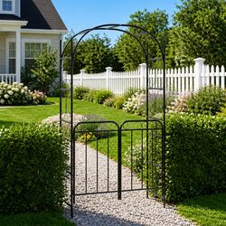 Garden Arch with Gate for Your Home Pathways 108x45x235cm