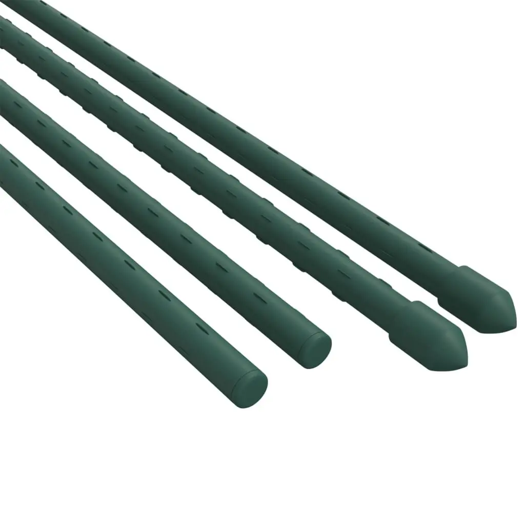 Plant Stakes Steel 90 cm Green Garden Support for Climbing Vegetables Flowers