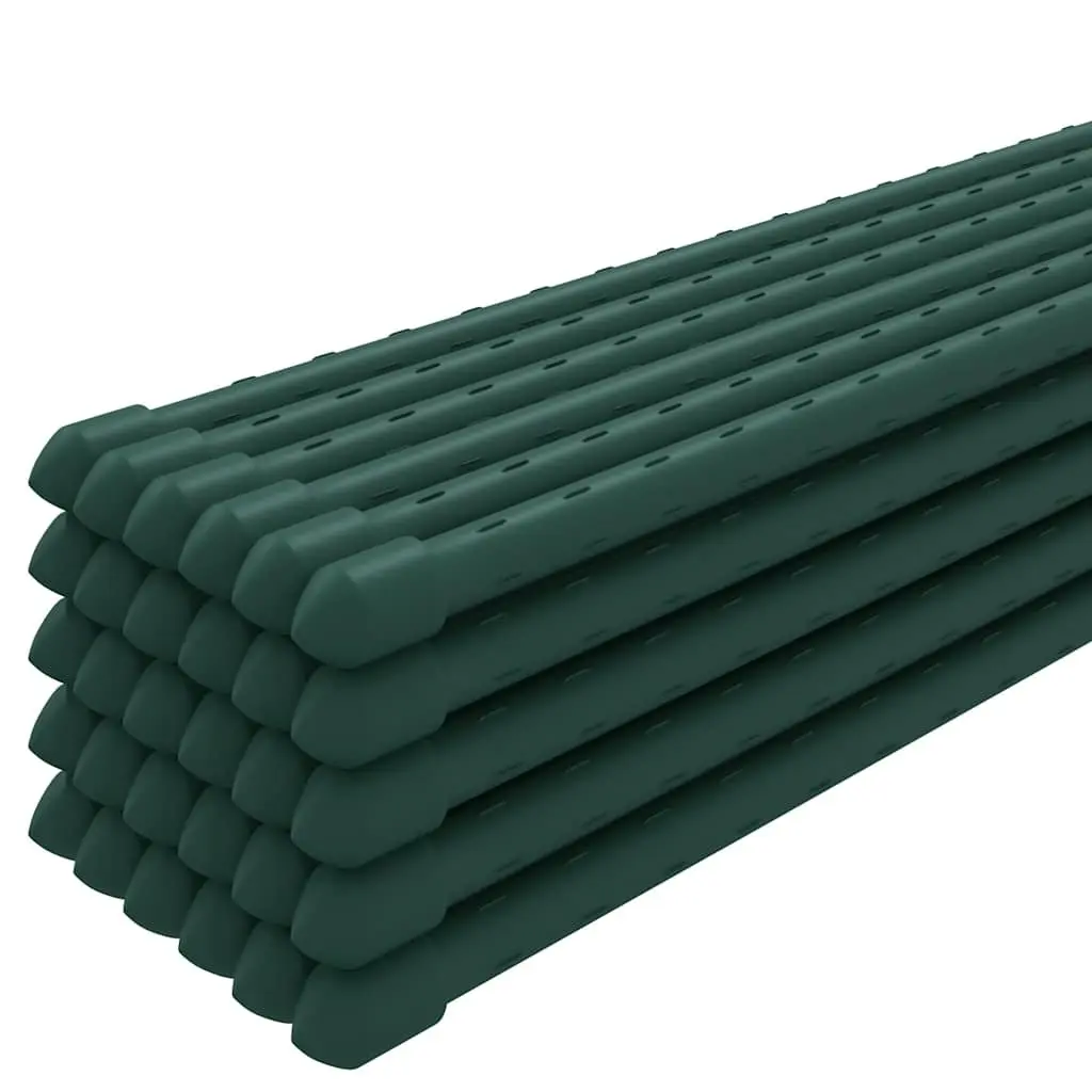 Plant Stakes Steel 150 cm Green 30 Piece Garden Support Climbing Flowers