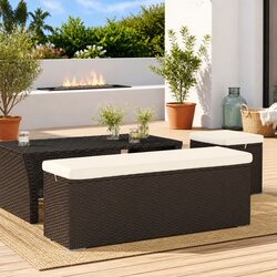Versatile Ottoman Bench for Indoor and Outdoor Use