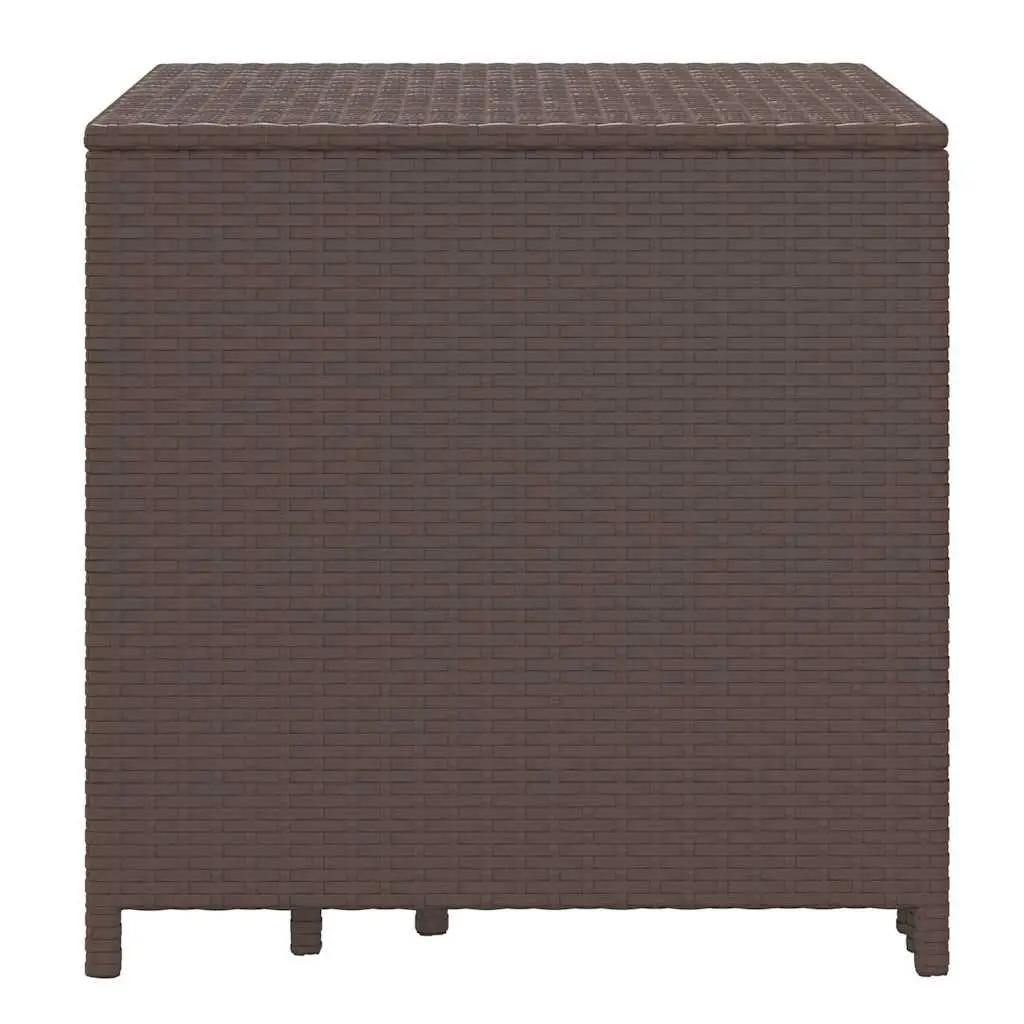 Nesting Tables 3 Piece Set Brown PE Rattan and Powder Coated Steel Frame Side Accent Tables
