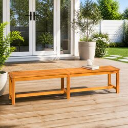 Sturdy Acacia Garden Bench: Perfect for Your Space