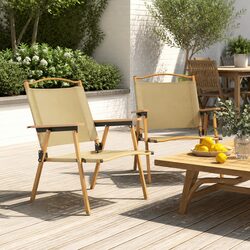 Practical Beige Camping Chairs for Various Outdoor Activities