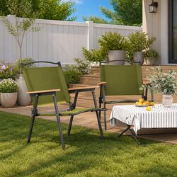 Green Chair for Outdoor Adventures