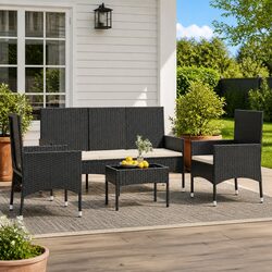 Practical 4 Piece Outdoor Lounge Set for Any Space