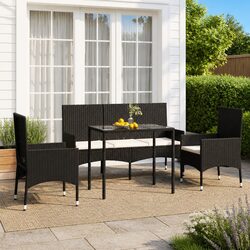 Practical 4-Piece Lounge Set for Your Patio or Garden