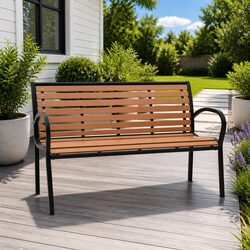 Versatile 116cm Garden Bench Fits Perfectly in Any Outdoor Area