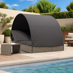 2-Person Sun Lounger for Poolside Relaxation