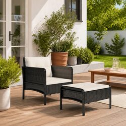Practical 2 Piece Lounge Set for Your Garden or Patio