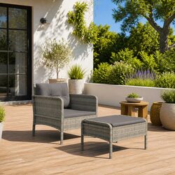 Practical 2 Piece Lounge Set for Outdoor Relaxation
