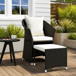 Practical 2 Piece Lounge Set for Outdoor Use