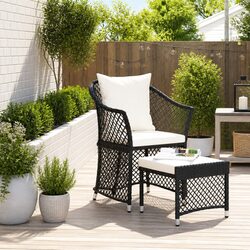 2 Piece Garden Lounge Set for Patios and Terraces