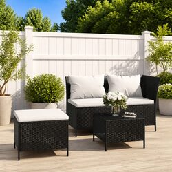 Practical 3 Piece Garden Lounge Set with Ample Storage