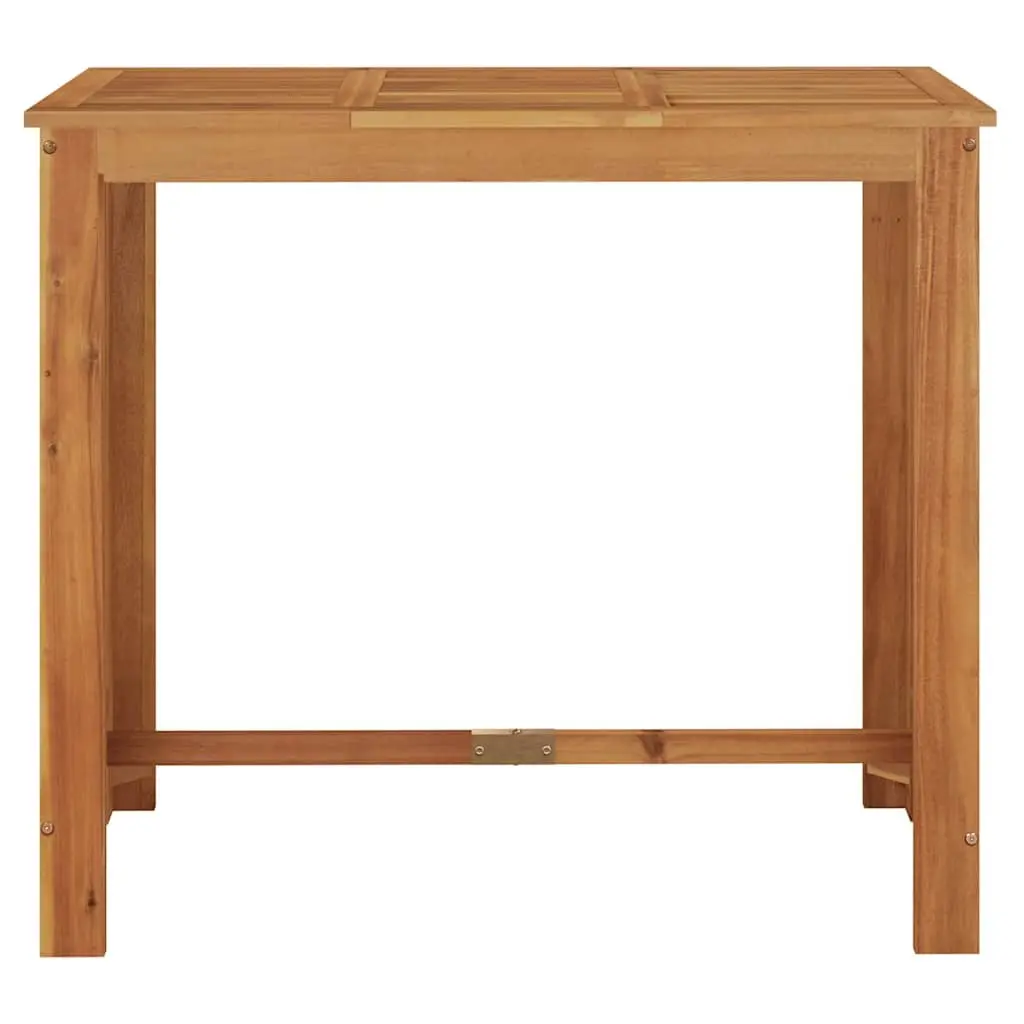 Solid Acacia Wood Garden Bar Table 120x60x105 cm Brown Outdoor Indoor Dining